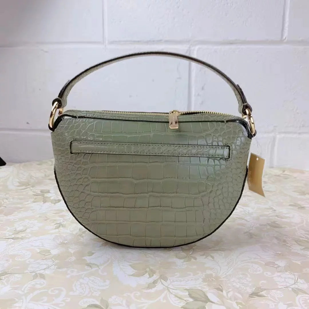 Kors Green 35T1Gu5C6E Half Moon Emilia Army Crossbody In Bag Michael