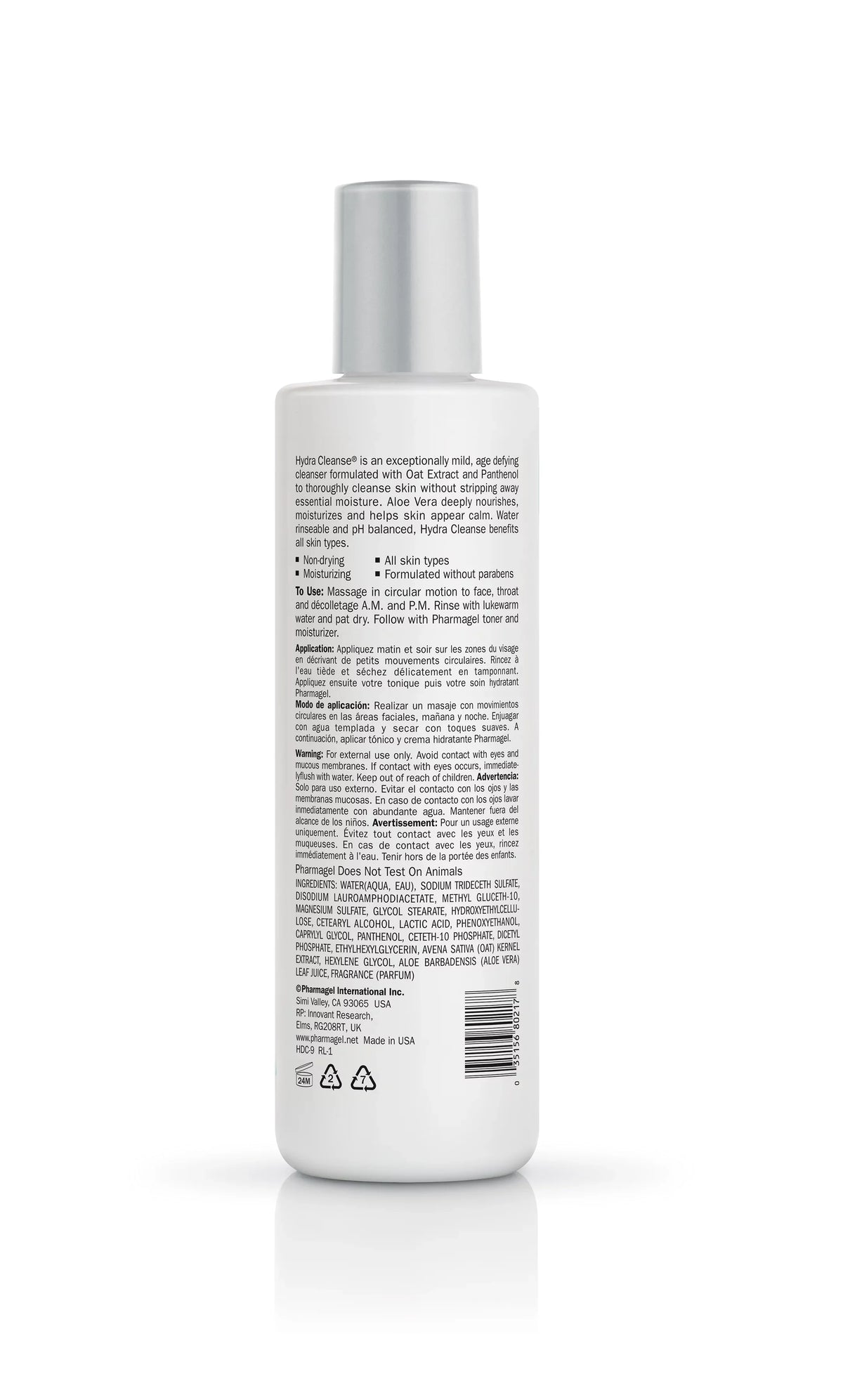 oz Cleanse 8.5 , Cleanser Hydra Cleanser Pharmagel Facial