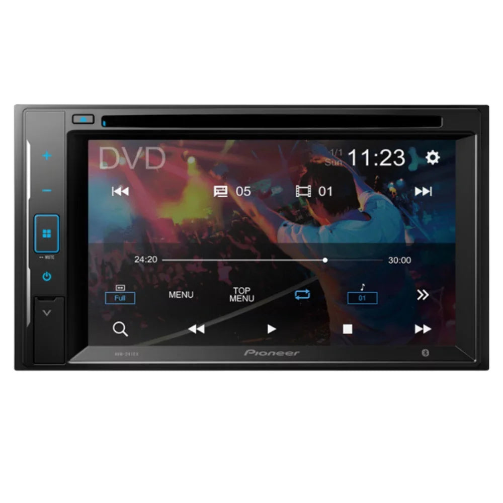 AM/FM Receiver Chevrolet with 6.2" KIT4854 Camera/Install W/ DVD/CD Double Digital for Touchscreen Stereo Kit/in-Dash AVH-241EX 2002-2004 S-10 DIN Pickcup Media Car Pioneer Bluetooth/Backup Bundle