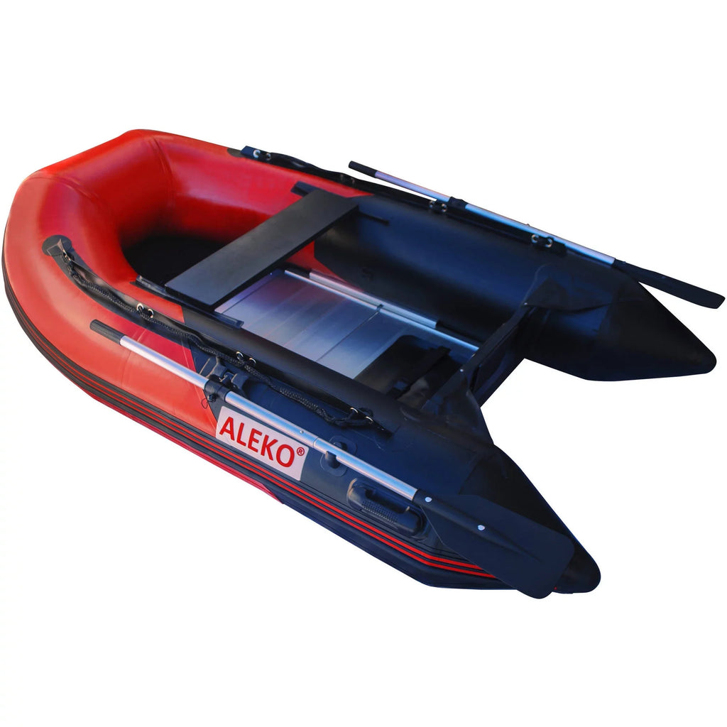 and 3 Inflatable Red Boat Floor 8.4 Black Person - ALEKO BT250RBK Aluminum with feet