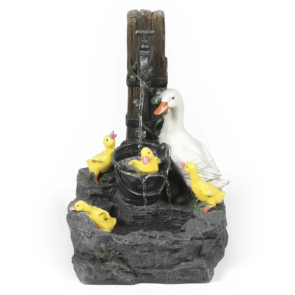 Duck Outdoor Antique Resin HomeStock Family Bath Ambiance Fountain