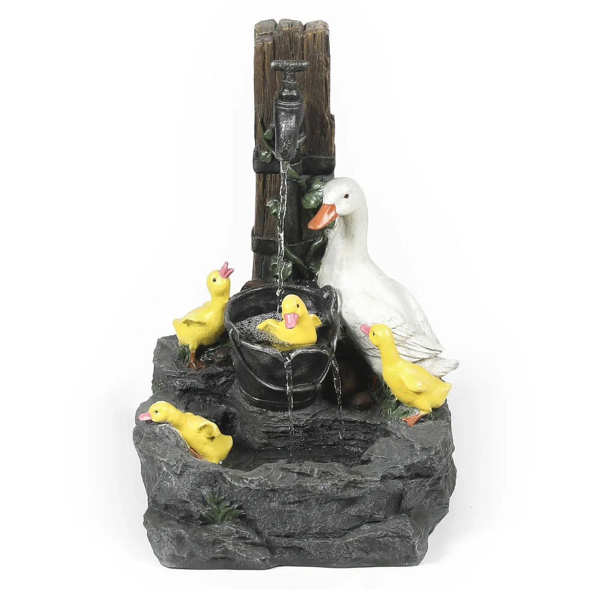 Duck Outdoor Antique Resin HomeStock Family Bath Ambiance Fountain
