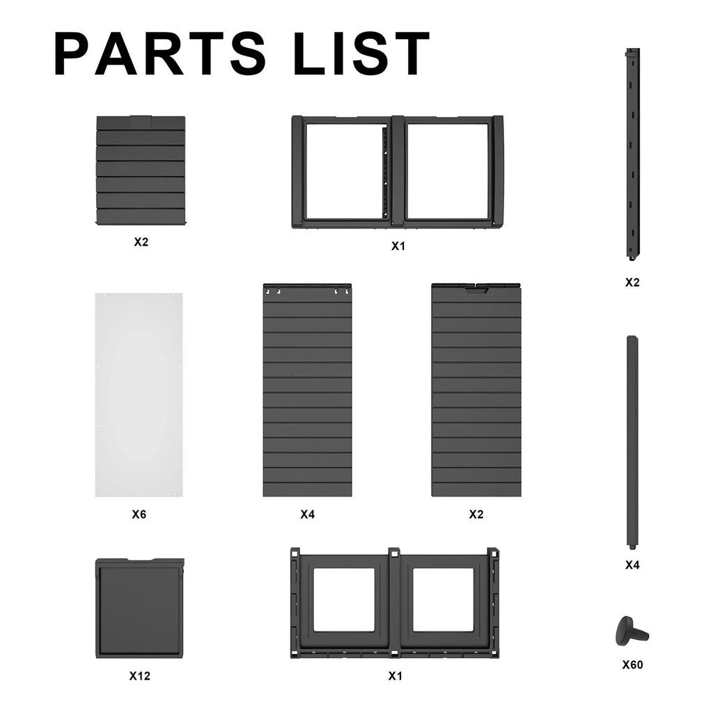Tray,Resin Gallon Drip Outside Trash Outdoor 62 Kitchen Lid Trash Patio,Backyard,Deck Large with Can for and Bin Tiered