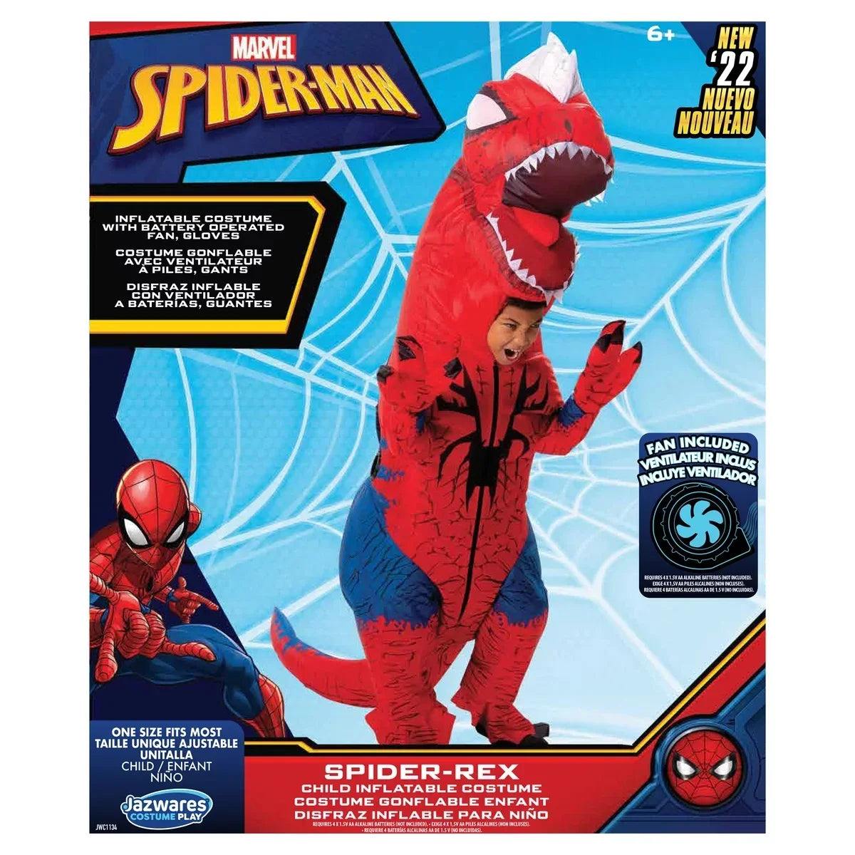 Large Costume Marvel | Inflatable Spider-Rex Child