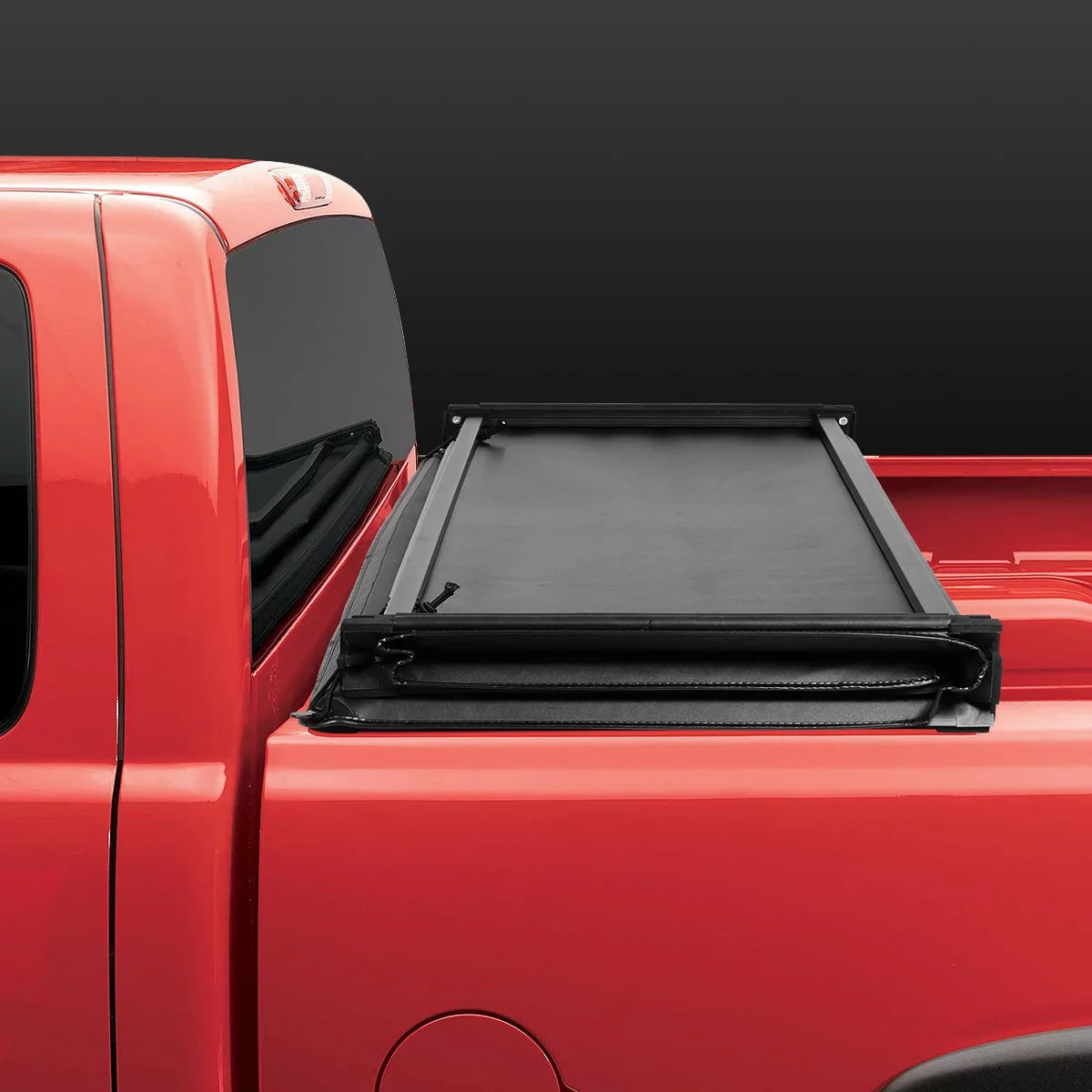 to Adjustable 2021 DNA Tri Frontier Cover Tonneau For Nissan -Fold 5' Top Trunk 2005 Fleetside Bed TTC-TRISOFT-045 Motoring Soft