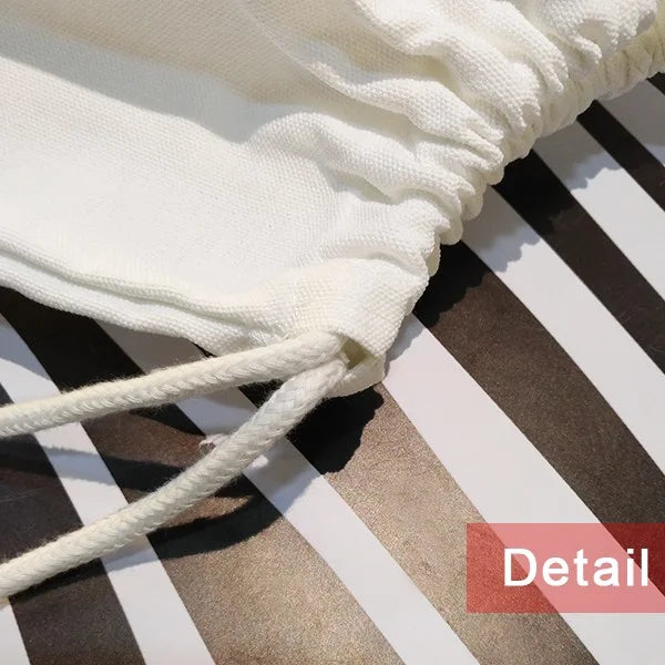 Bag Drawstring Face Shopping Fashion Reusable l Deco Horn Canvas Mesh  Art Backpack