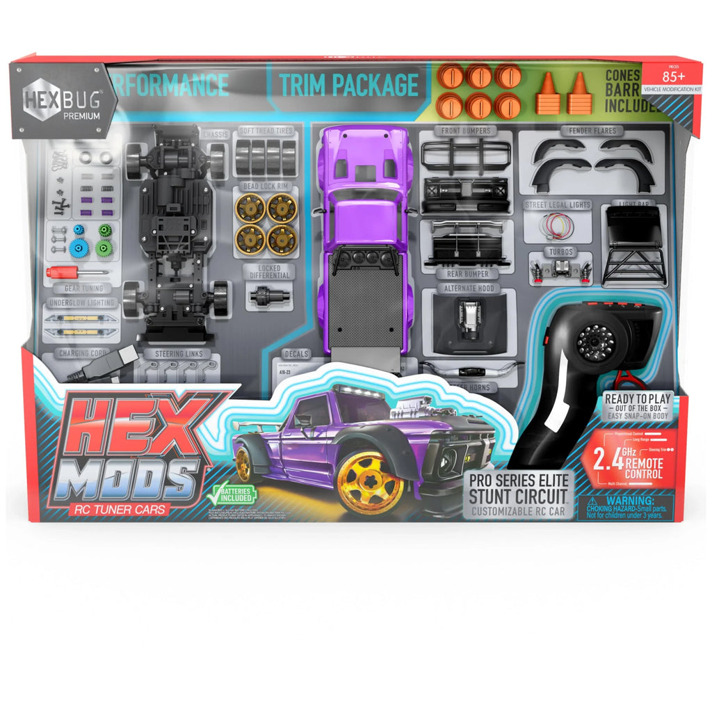 Stunt Car Kids Car, Series Remote HEXMODS & Kids Circuit, Up 14 for Pro Elite Adults, & Rechargeable Kits HEXBUG for Toys Model Ages Control STEM