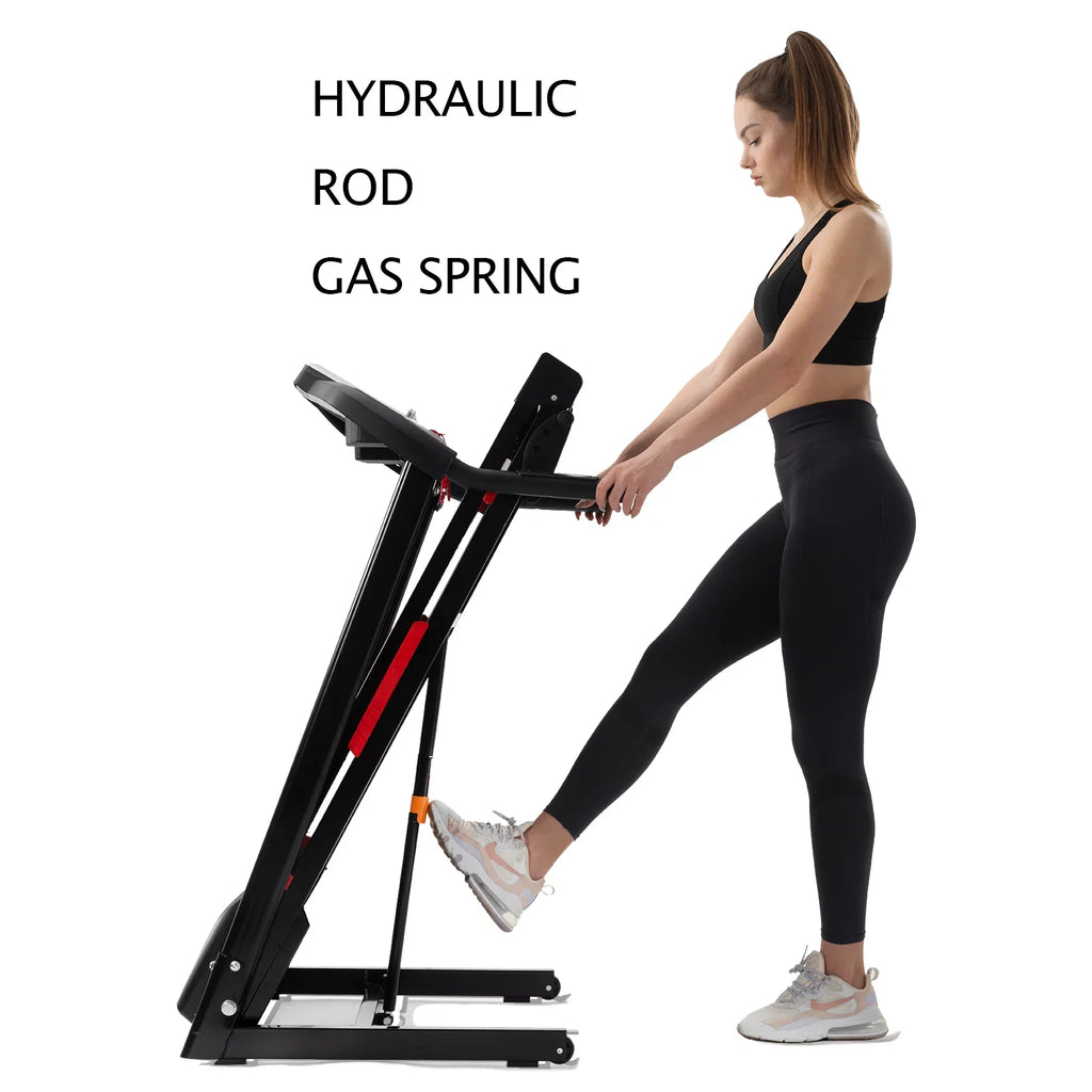 Incline, Home with Folding - 3.5HP Pouseayar Foldable Portable for Black Treadmills