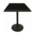 Black Outdoor x in. Top 30 & Indoor 30 in. Square with Black 42 Table Steel