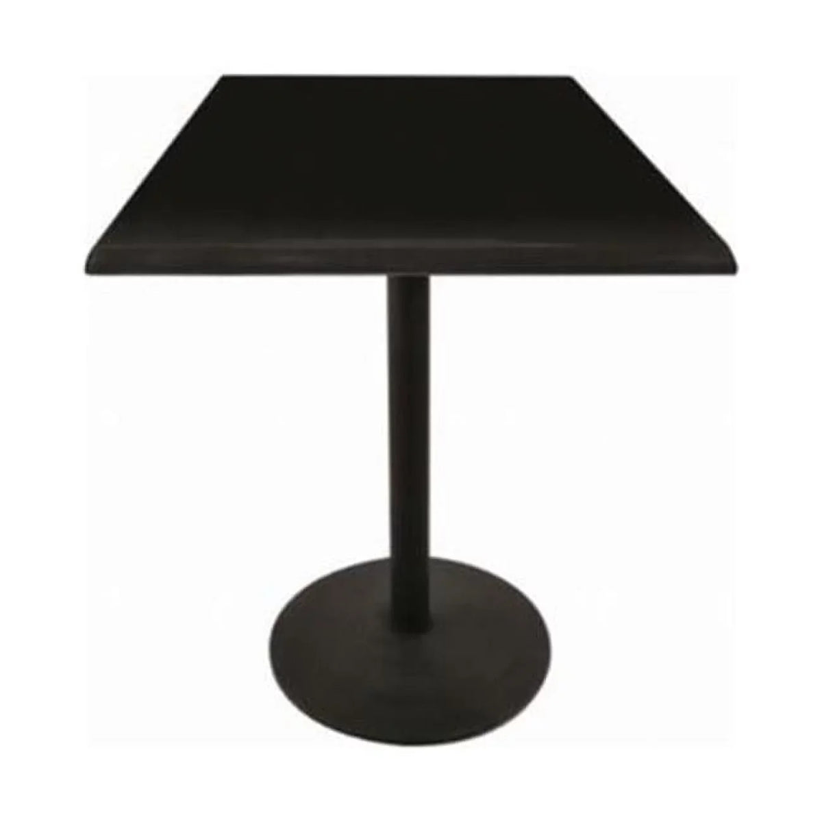 Black Outdoor x in. Top 30 & Indoor 30 in. Square with Black 42 Table Steel