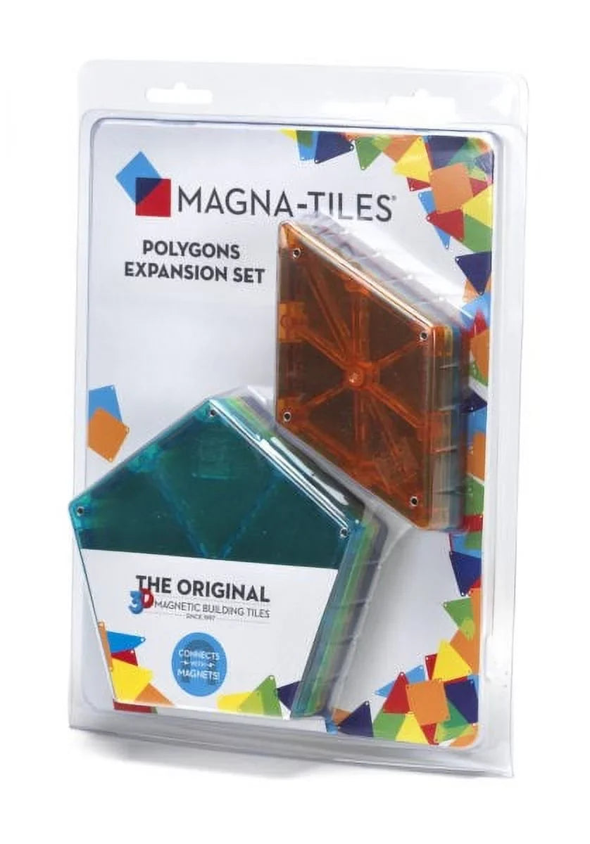 8-Piece – Polygons Building Tiles – Magnetic STEM Expansion Approved Original, Award-Winning Educational and – Magna-Tiles Set Creativity The
