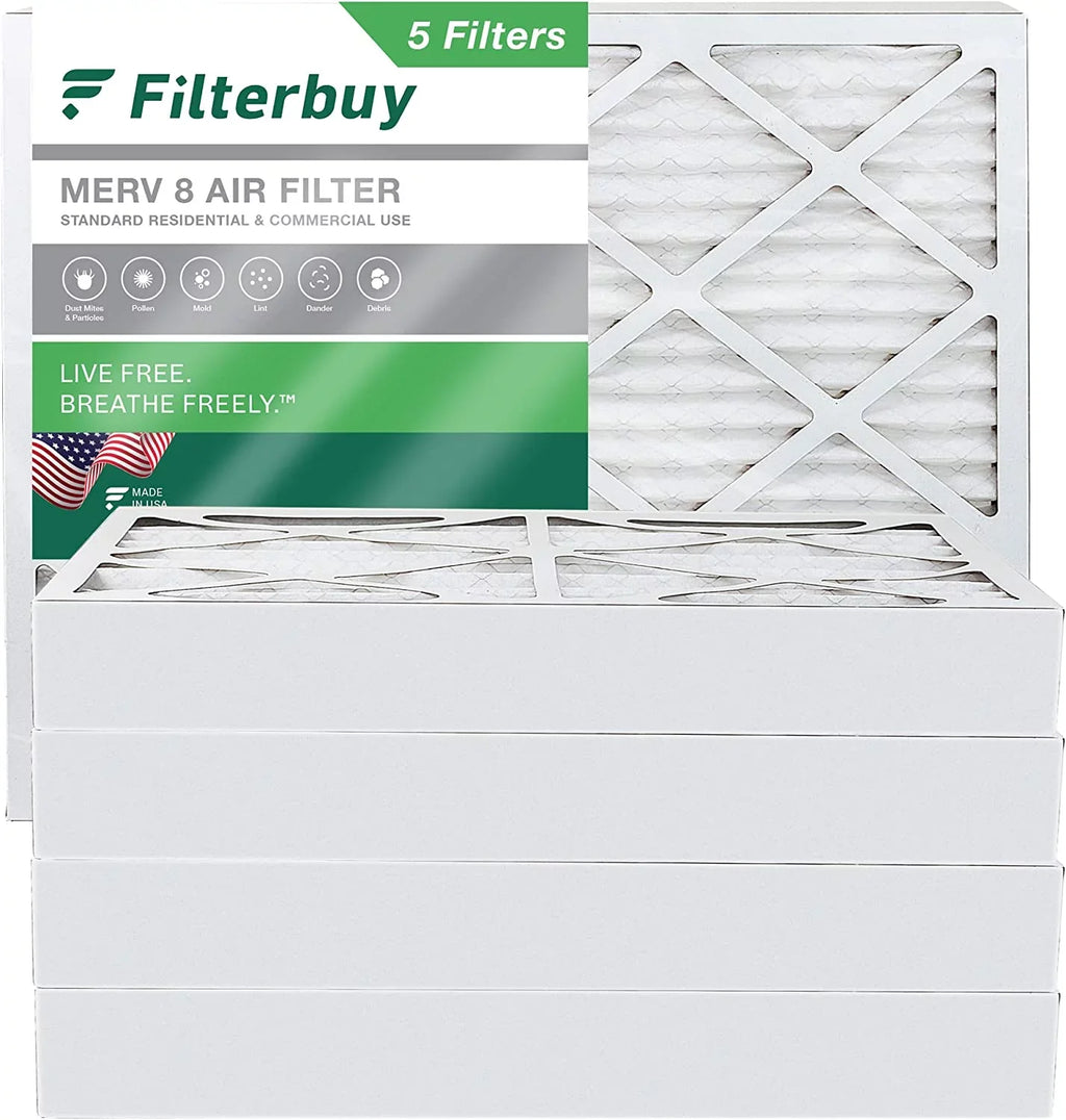 AC 8 Air (5-Pack) 16x20x4 MERV Filters HVAC Furnace Pleated Filterbuy