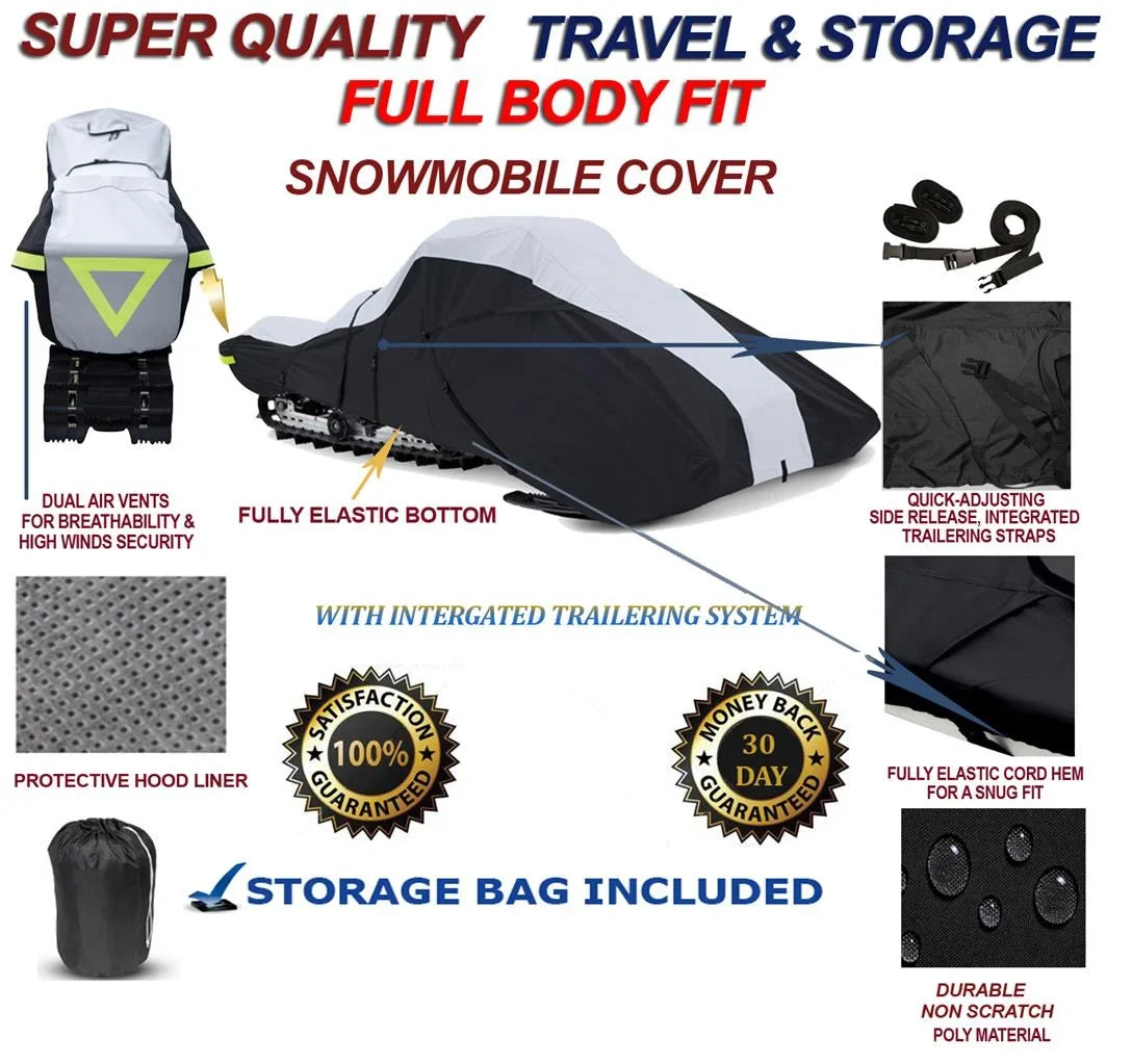 2006-2007 Travel Snowmachine Sled. Doo Limited Cover Storage HO and Snowmobile Full Compatible Model Bombardier GSX 800 Denier 600 the Fit for Ski