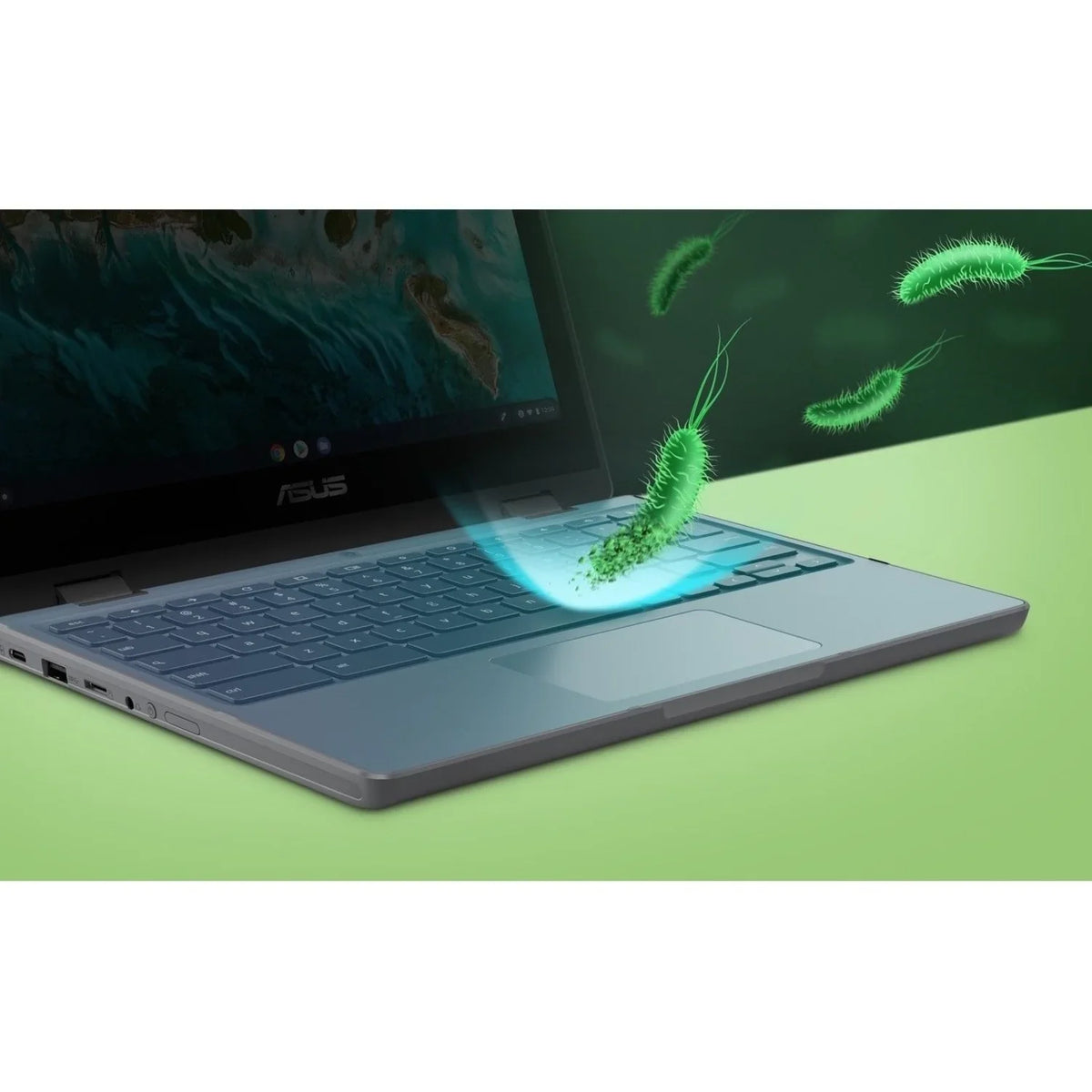 Asus Chromebook Celeron ChromeOS, 64GB 11.6" N5100, SSD, Intel CR1100FKA-YZ184T Flip Touchscreen,