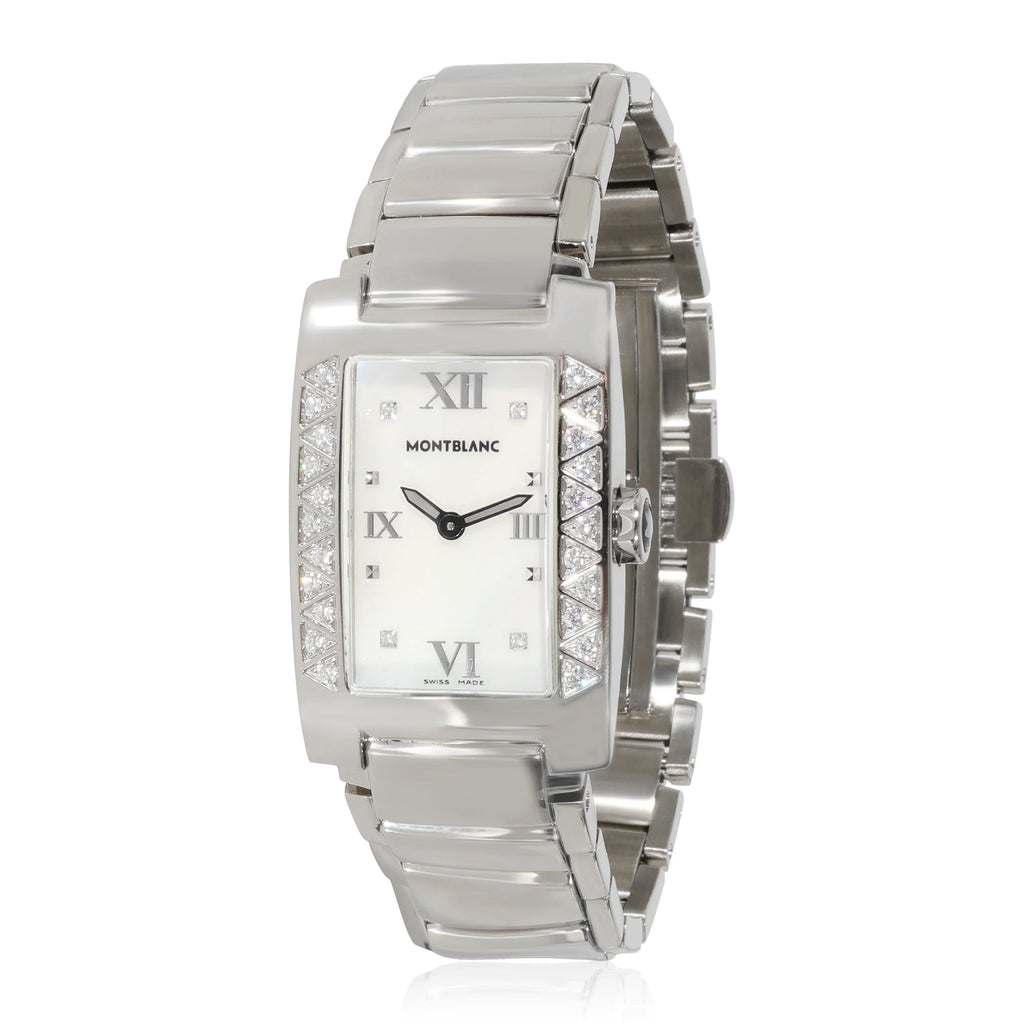 Women's Steel Stainless Profile Elegance Watch 36127 Montblanc Pre-Owned in