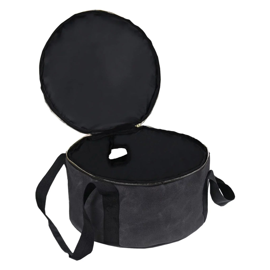 Oven Bag Container Camping Storage Gray ,Fishing Multipurpose Accessories for 12" BBQ Durable Cookware Activities ,Outdoor Carry Handbag - Bag Dutch