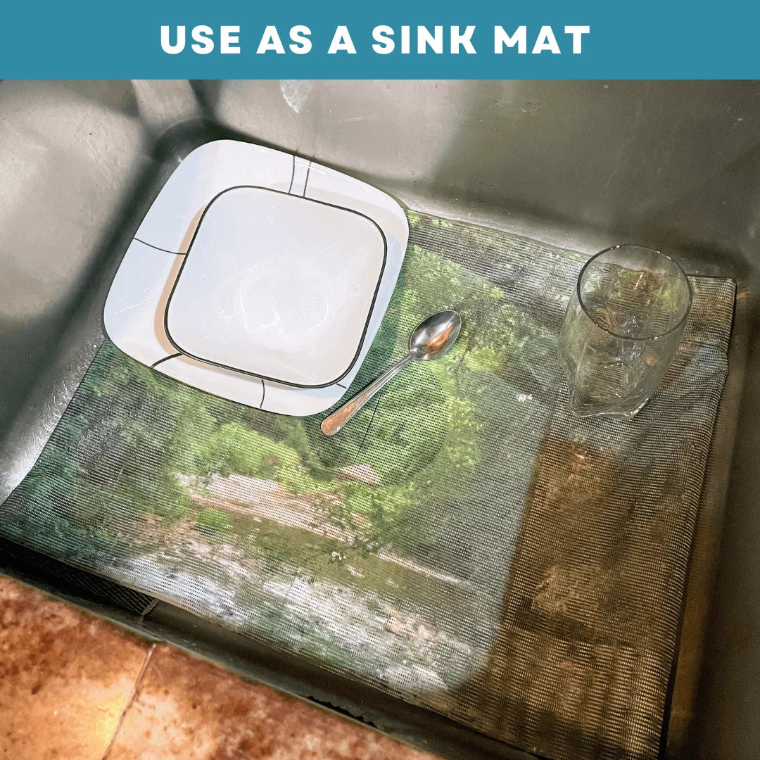 Designs, of 39.5"X20" Kitchen Out Cover, adjustable double -SK2-JR2-a coverage Rose Hot/Cold through Liquids Sink Décor cover, Design: Debris and Size sizes. sink 2 Sight- Sink 5 for pass Jenny's Home