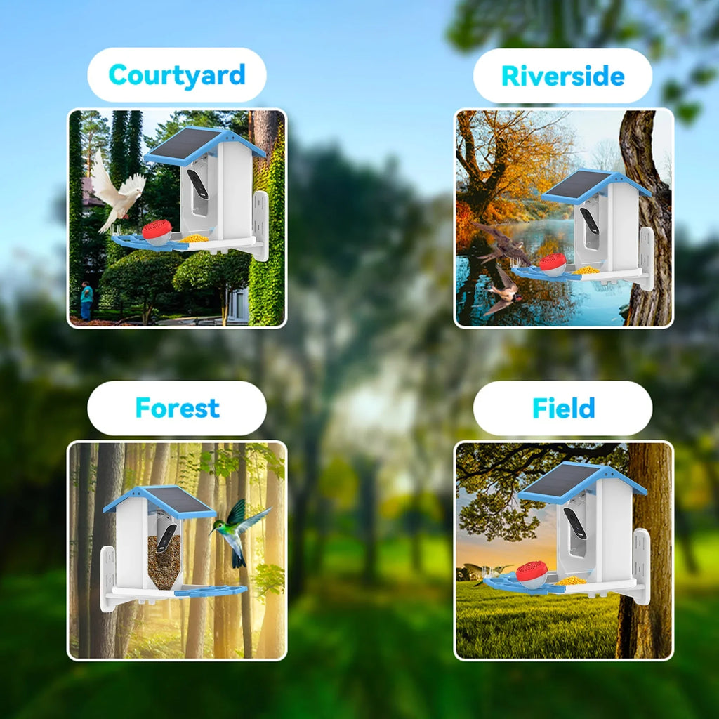 Solar Feeder Vision Camera Camera Videos With Nebublu Camera 1080p Real 1080p Camera Camera Auto Liquidproof Ip66 Low Vision Capture Feeder Solar Feeder camera,Feeder