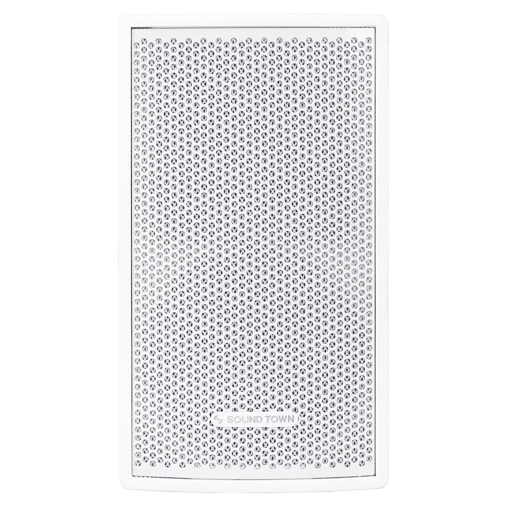 Drivers, Birch Professional Series 350W Karaoke, Church for Sound, Bar, Brackets Live Compression White Installation, of 8" Sound Town with Speakers, PA 2-Way U Plywood CARME DJ Pair and (CARME-U108W-