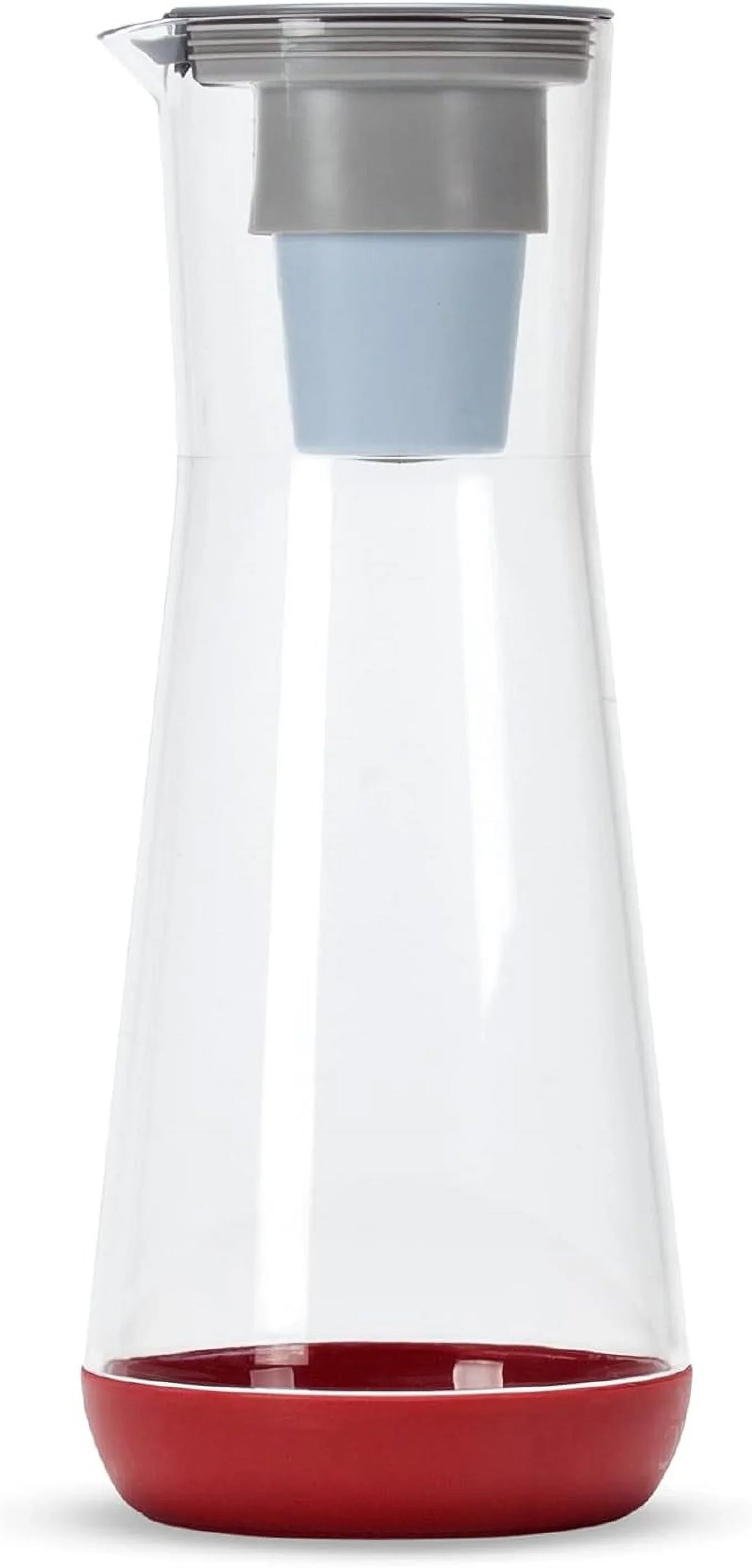 Fast Fill-Up Liquid Filter Red Quick Tech | by | | 5 Slim Pitcher | 40oz | Hydros | Pitcher Flo Powered Free Capacity Cup BPA Plastic Slim 40 Second