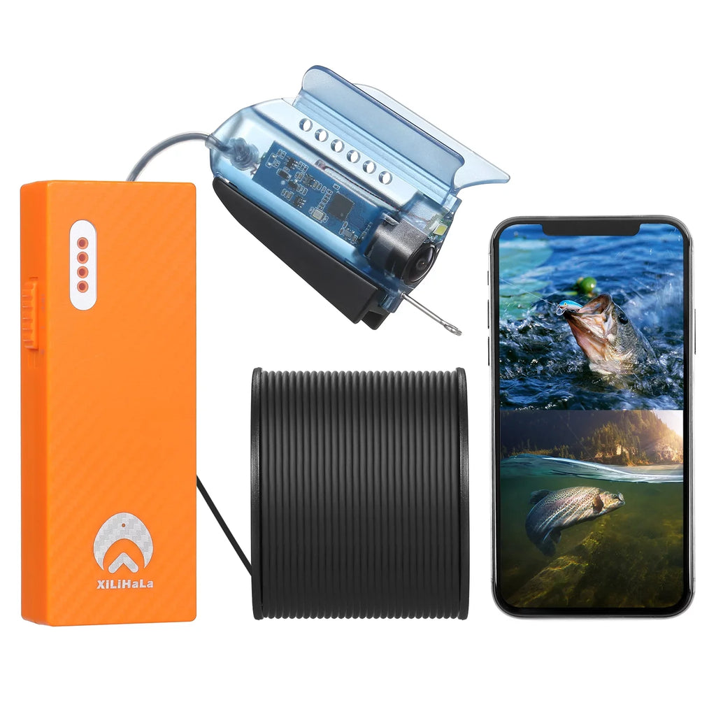 Lake Fishing Gofishup Sea Finder Underwater with Control, Boat Fishing 1080P Video for Live Kayak APP Fish Camera Ice