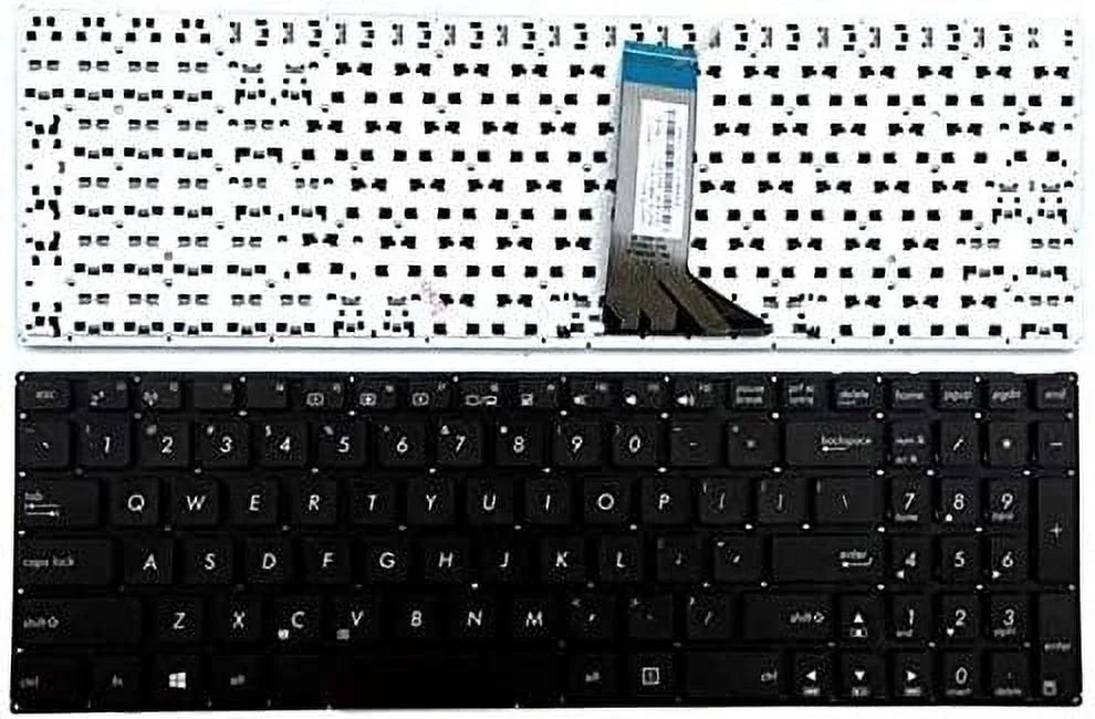 (Without ASUS X551CA X551C X551MA-RCLN03 X551M 0KNB0-610EUS00 English AEXJCU01110 F551C US Keyboard X551M-RCLN06 X551MA F551M Replacement X551MAV X551A MP-13K93US-9202 Black Laptop Frame) for New