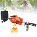 Grill Roaster Spit BBQ Barbecue Steel Motor Rotisserie Outdoor Rod Kit Stainless Electric