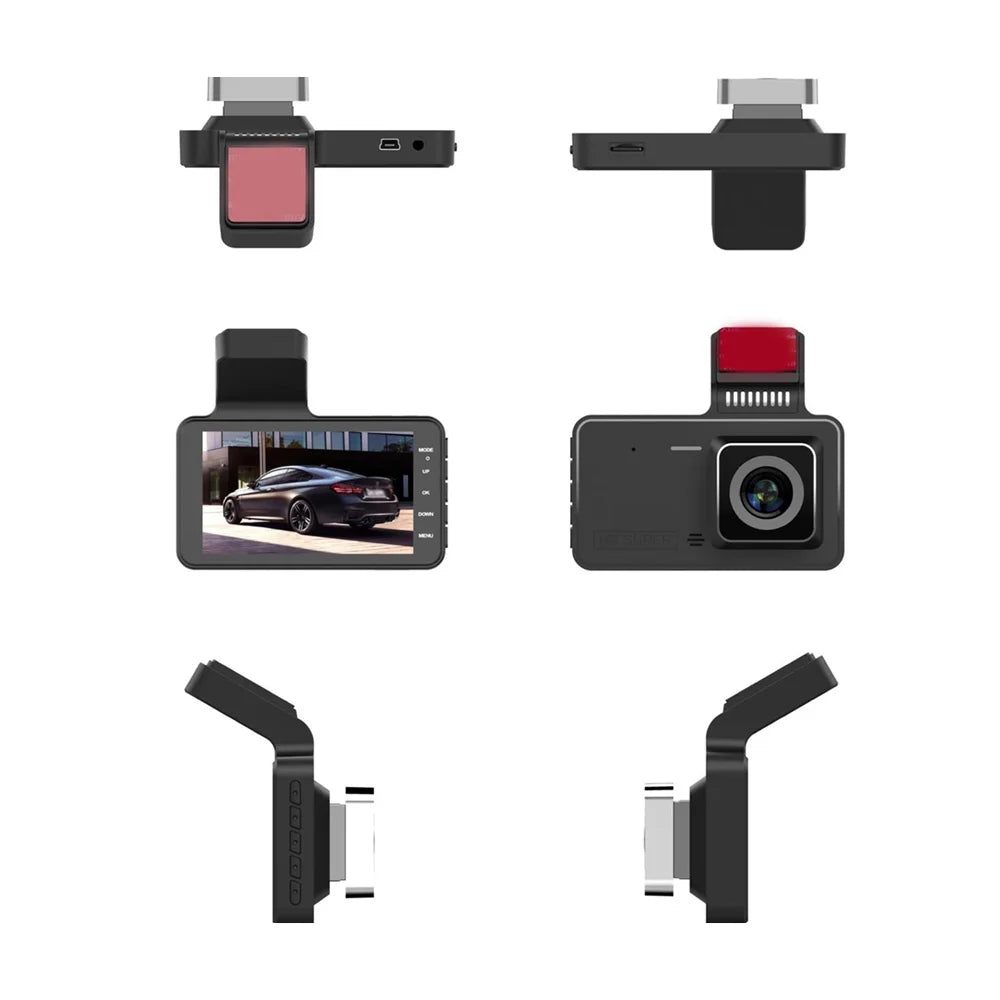 Recording Dashcam Detection Driving Loop Picture 170° Night-Vision Motion Wide with 1080P 4 Car Eccomum Recorder Touchscreen Angle Reversing DVR Support Inch Camera Dash