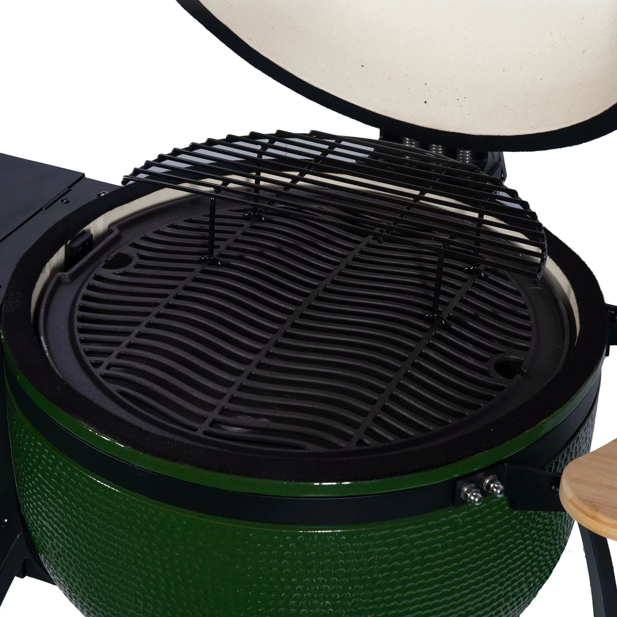 4-in-1 Patio BBQ Ceramic "Ceramic Grill r Outdoors Gridiron 24 Pan-roasted 19.6" Pellet diameter Double with Roasted Smoked for