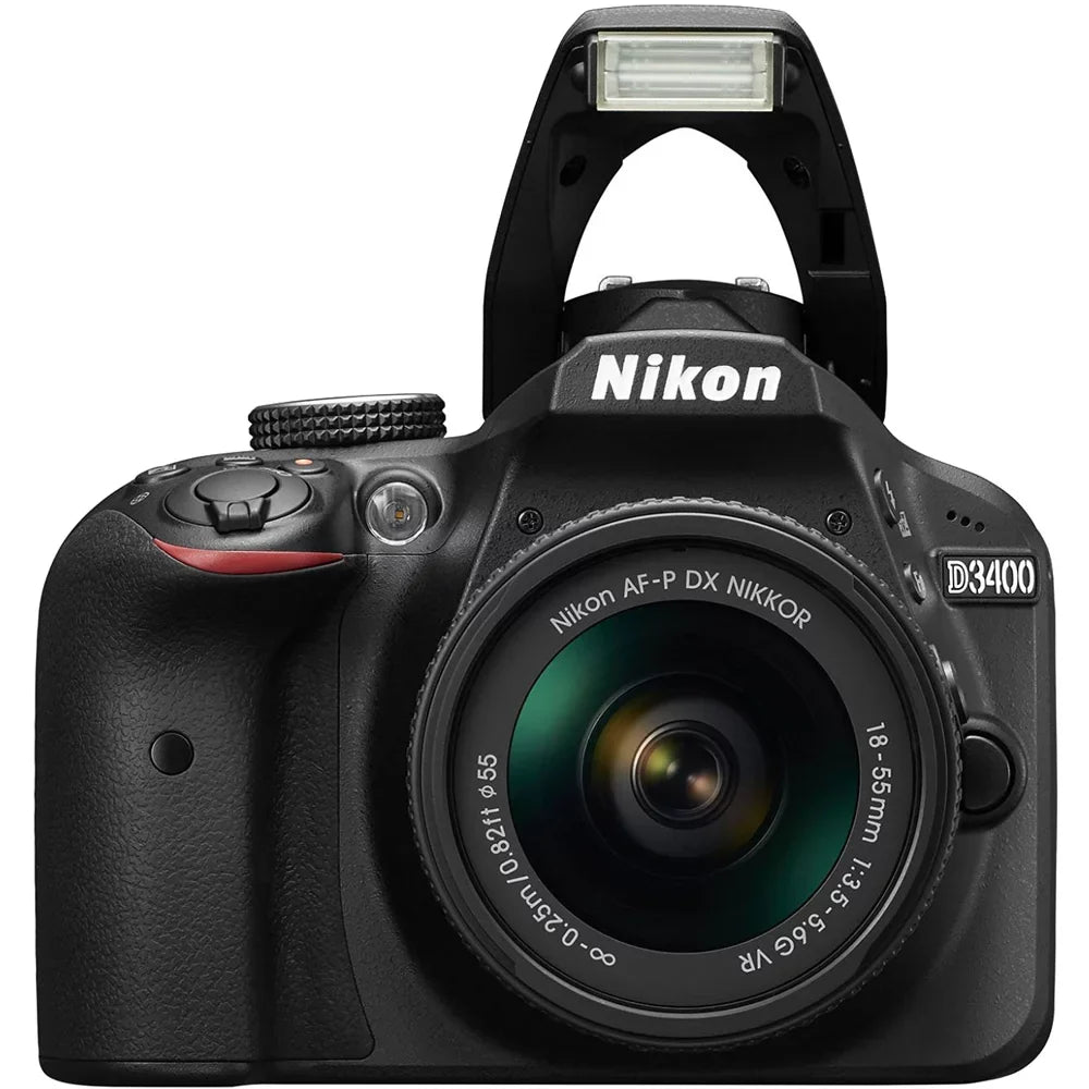 (Refurbished) Camera Nikon Restored Kit MP D3400 Lens with 24.2 18-55mm 1571B (Black) DSLR VR