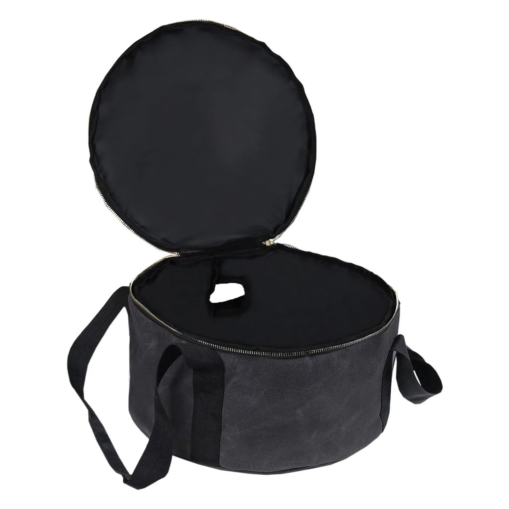 Oven Bag Container Camping Storage Gray ,Fishing Multipurpose Accessories for 12" BBQ Durable Cookware Activities ,Outdoor Carry Handbag - Bag Dutch
