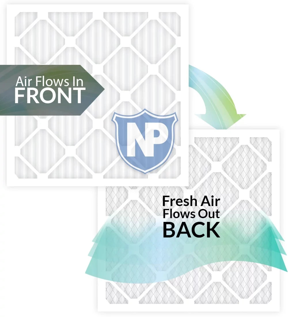 Air 6 Pleated Filters Pack (15_1/2x24_1/2) 12 MERV 16x25x1