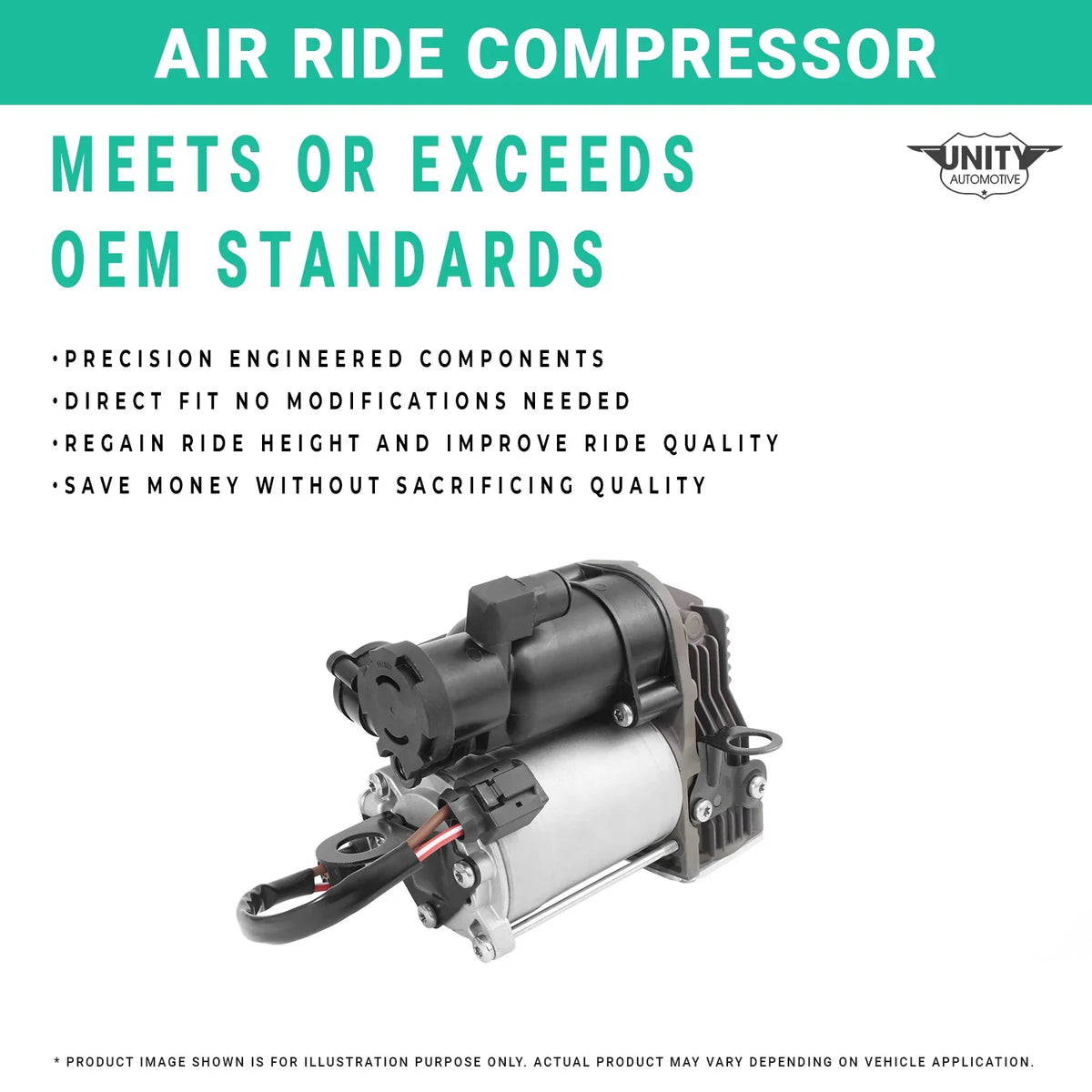 with Compressor Fits Air 20-025700-C Unity 2011-2016 Suspension Gran Cage 535i Automotive Full BWM Turismo,