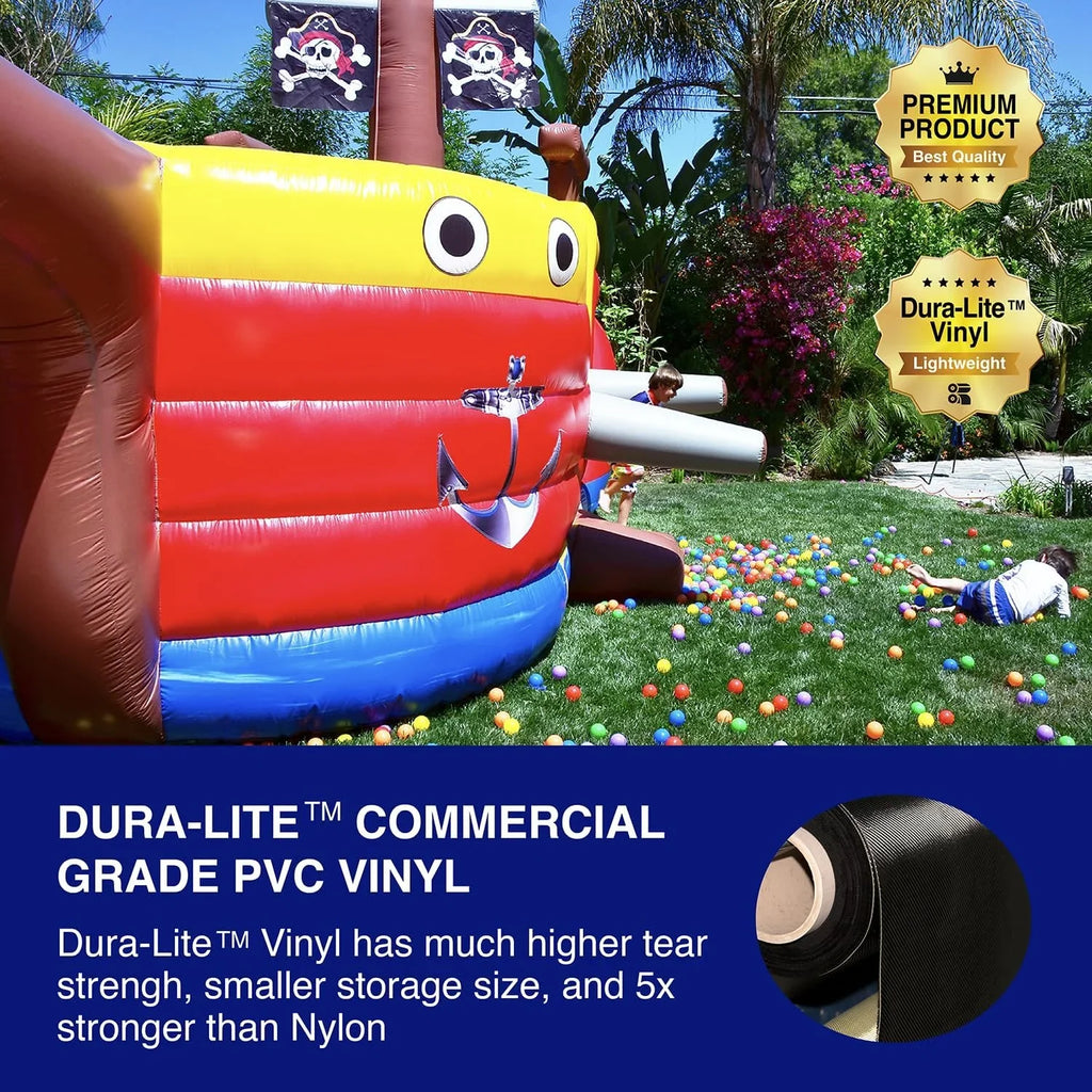 and Grade Kids Adults Slide (with Commercial Blower) for Liquid House JumpOrange Pirate Bounce Ship