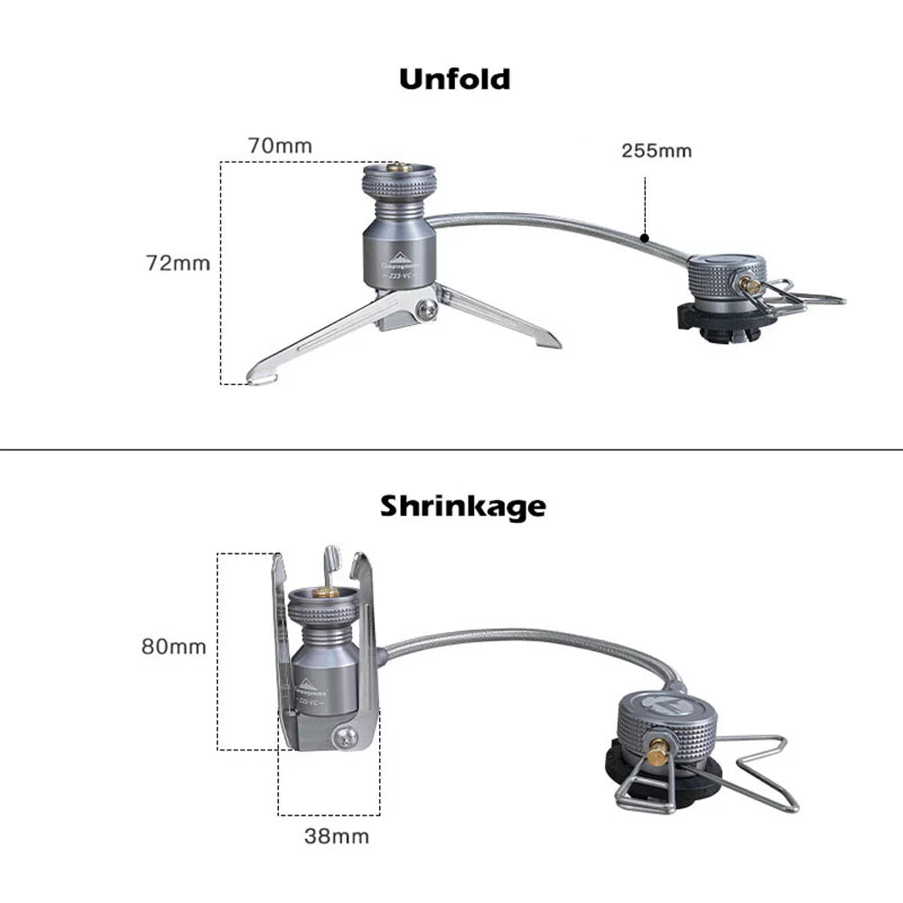 Portable Butanes Connector, Camping Cooking Canister for Adapter Stove Equipment Tripod Camping CAMPINGMOON