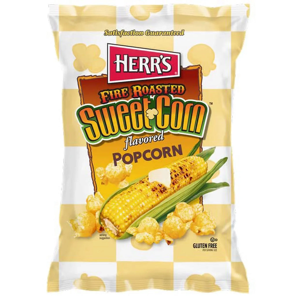 Fire PACK 25 OF Roasted Popcorn Grams Herr's Sweet 30 Corn