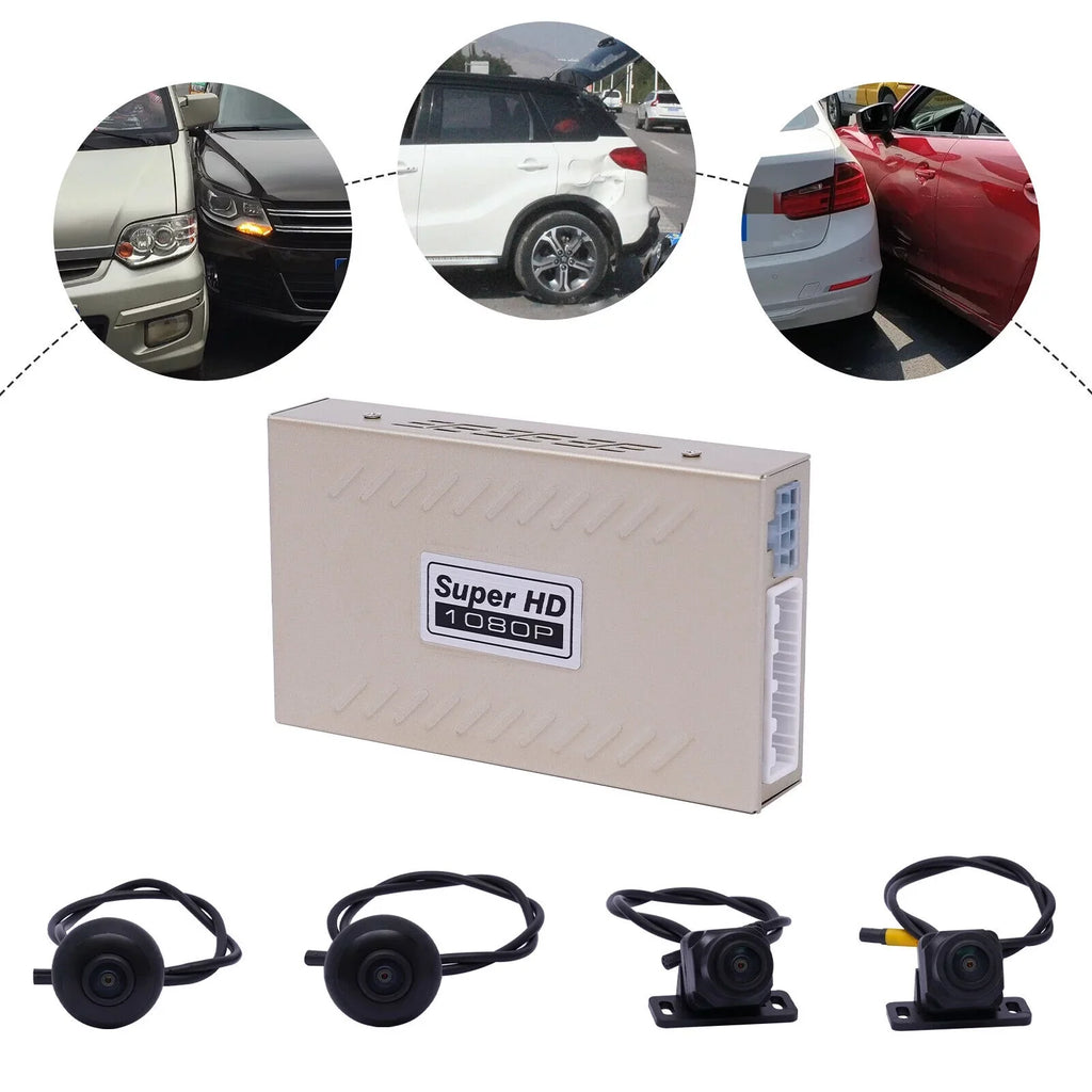 Recorder Sensor Cam Image Dash CMOS Video Camera DVR Car Rear Lens MONIPA 360°
