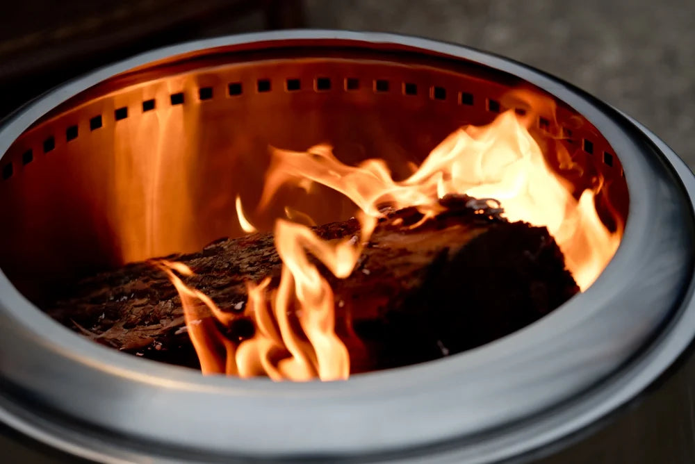 Low Stainless Duraflame™ Pit, Smoke 19" Steel Fire