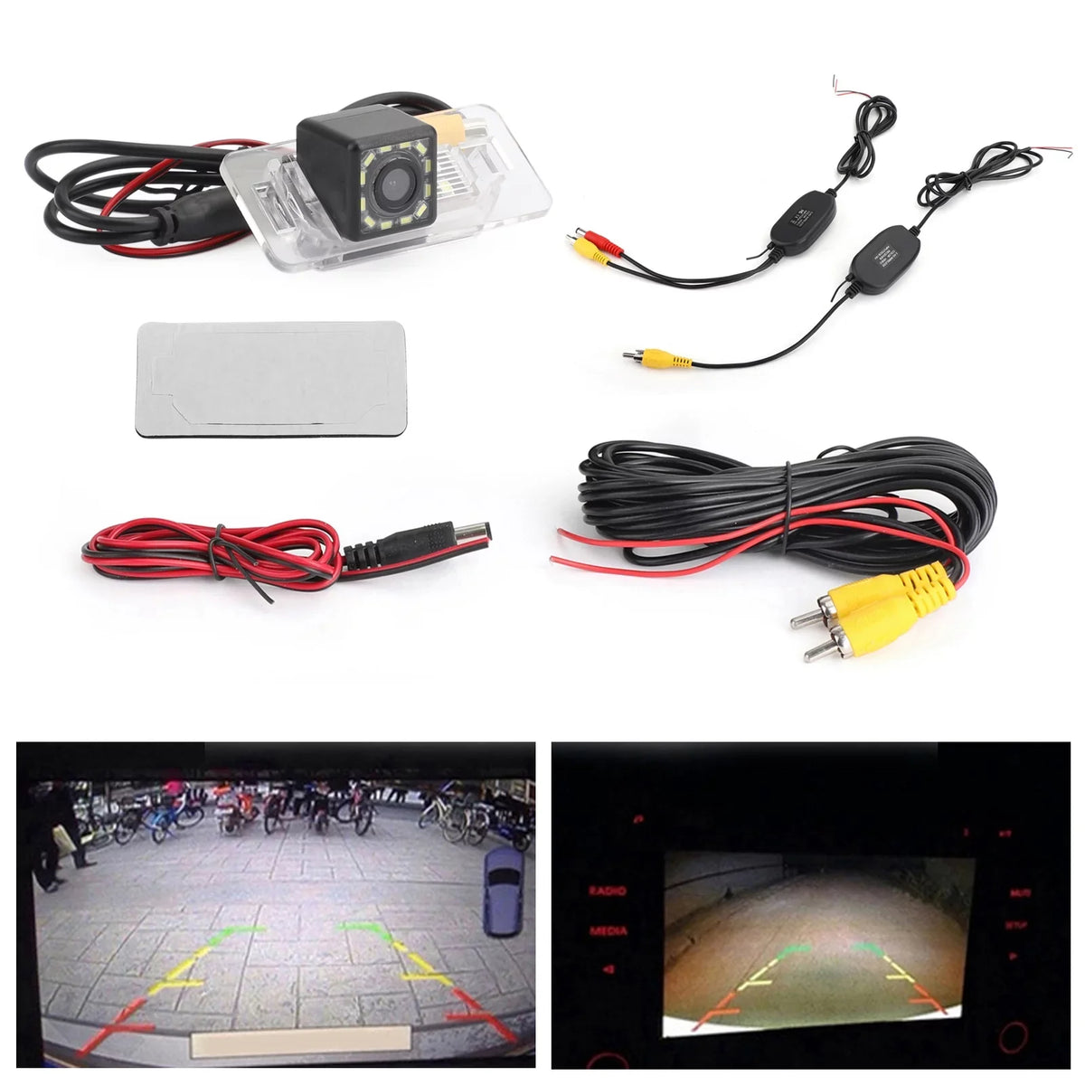 E39 E61 Wireless E92 X5 Camera Reverse BMW E90 12LED for E46 X3 E91 E70 E60 E71