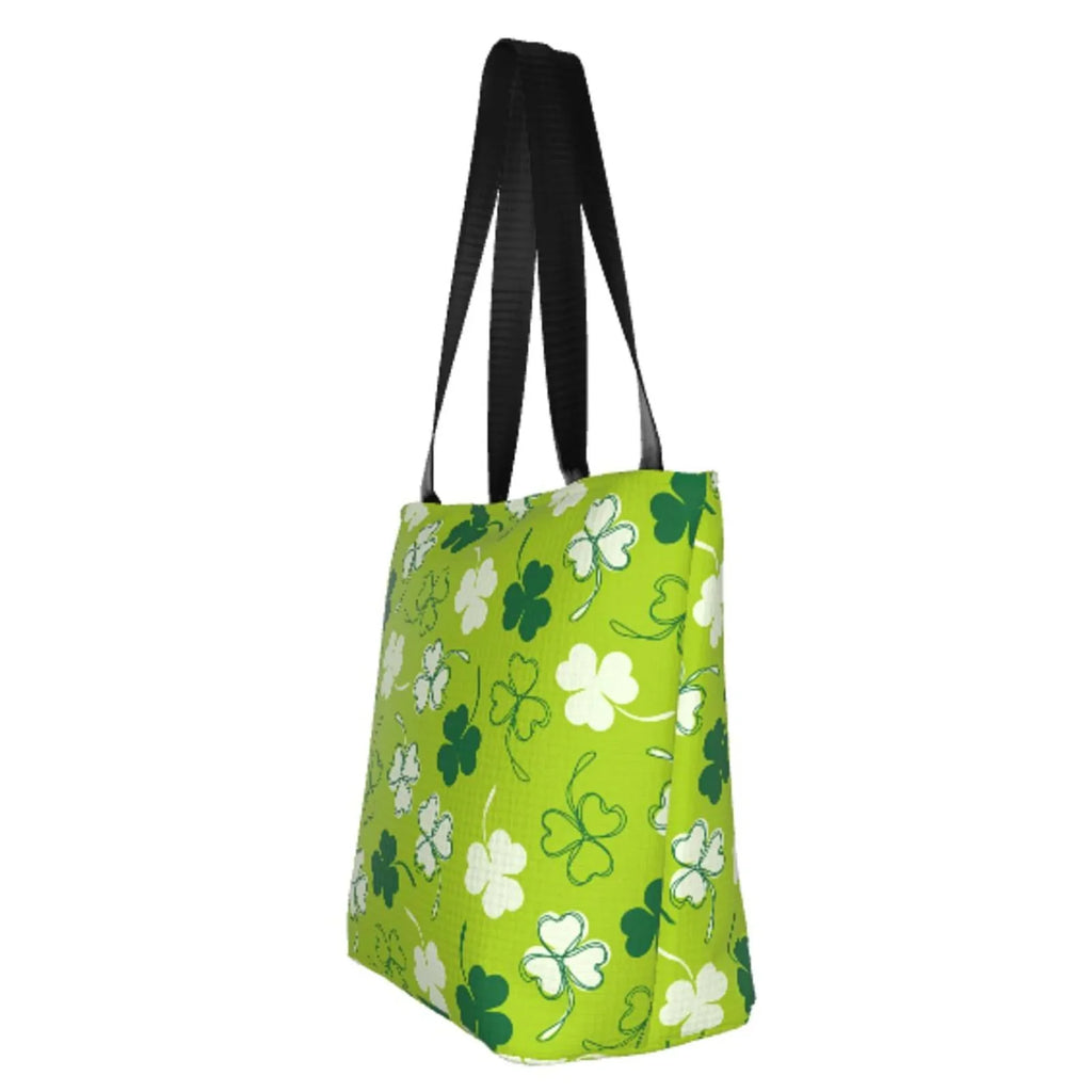 Office, Groceries, St for Shopping Day7 Bag, Fitness Tote Stylish Buying Patrick's Suitable with Shoulder Easygdp Bag Handbag Zip, Canvas