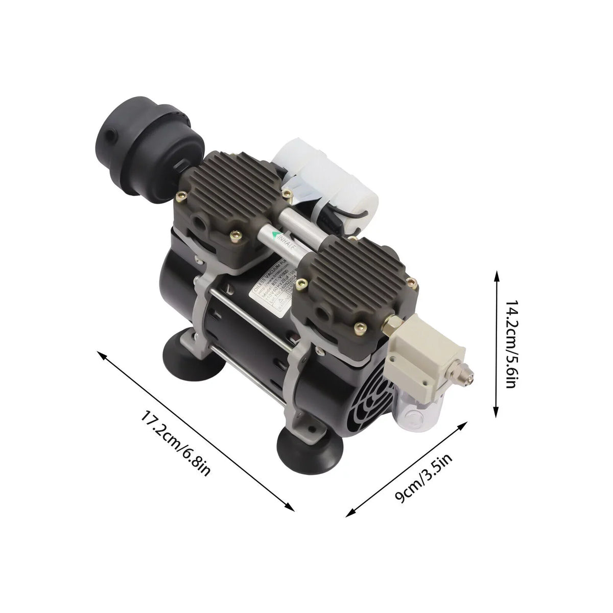 Pump Pump+Air Diaphragm Free Oil Oilless Industrial Vacuum Filter 95kpa Vacuum
