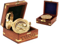 With Hiking Direction Natural Nautical Compass Wood Brass Gift Brunton Magnetic Thor Sine Box Maritime Instruments