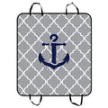 54x60 inches Anchor Mat GCKG Grey Car Cargo Trucks Mat and For Hammock SUV Cars Mat Pet Cover Dog Seat With Trunk Quatrefoil Blue Seat Car