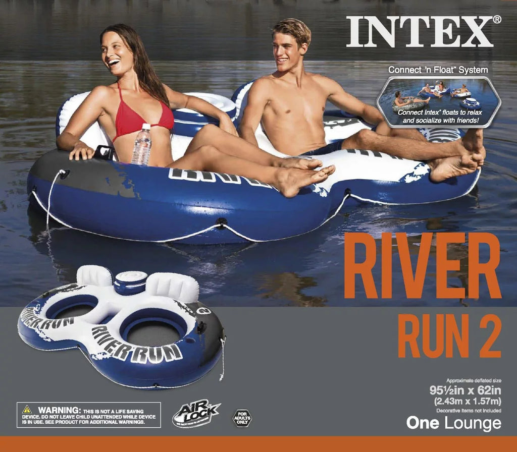 Liquid w/ Run (2 II  River Lounger Pack) INTEX Cooler