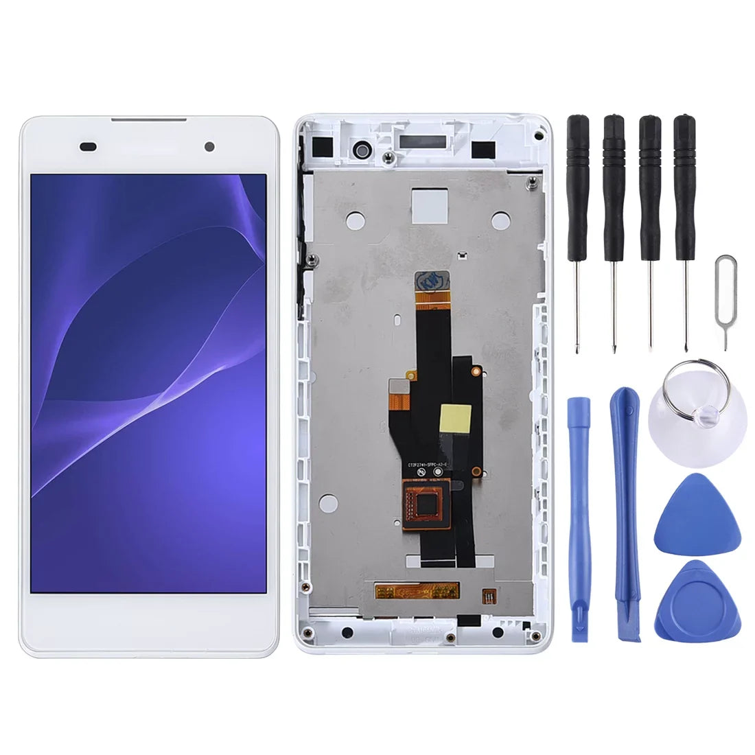 Digitizer F3313 Frame Cellphone Repair with LCD Assembly Screen Parts Xperia F3311 for Full Sony E5 OEM