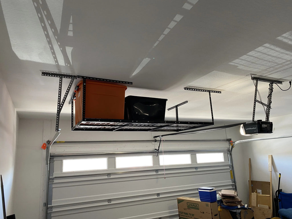 Rack Ceiling Rack 6FT HECASA 3FT Storage Steel Black x 72" Overhead Duty Shelf Heavy Mounted 36" X