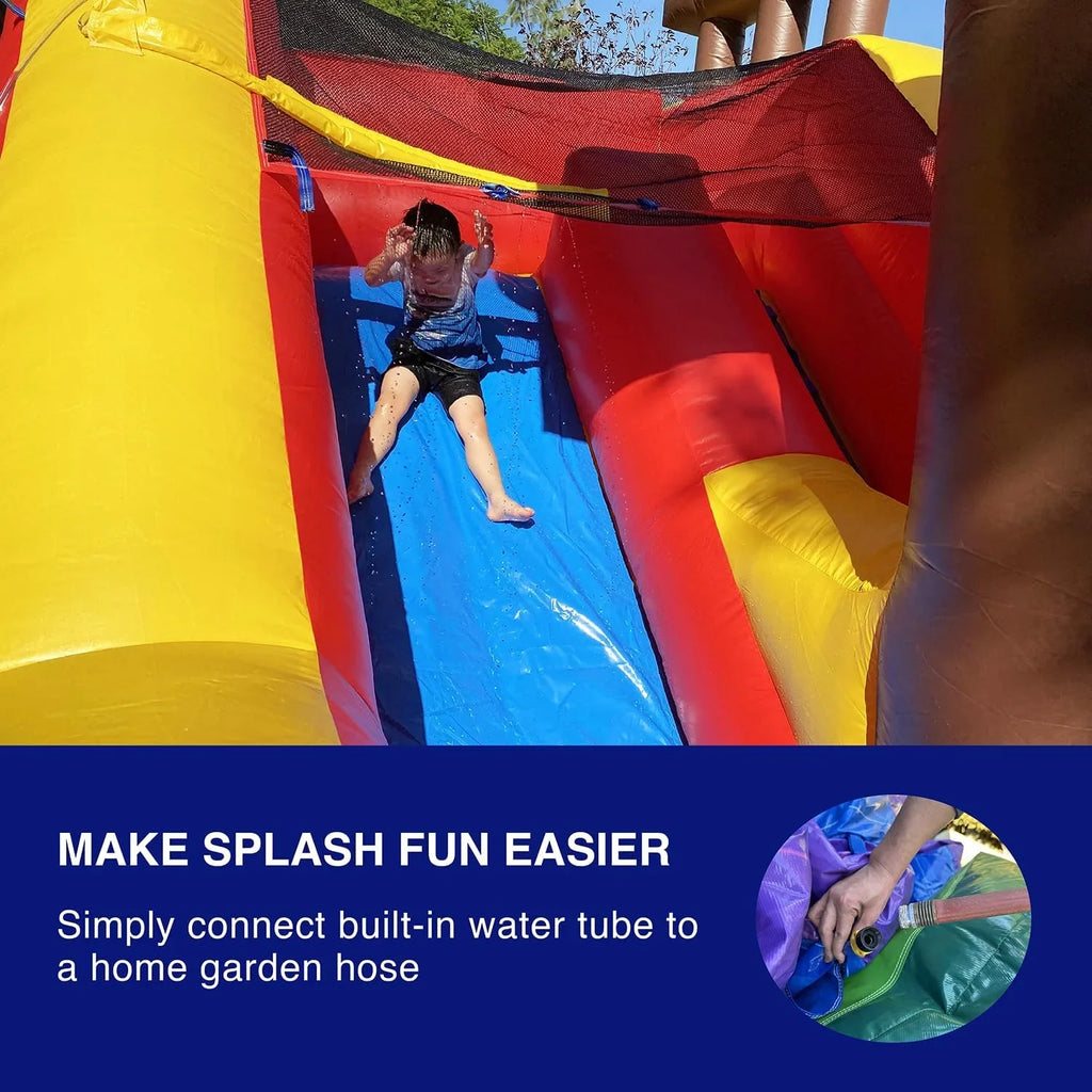and Grade Kids Adults Slide (with Commercial Blower) for Liquid House JumpOrange Pirate Bounce Ship