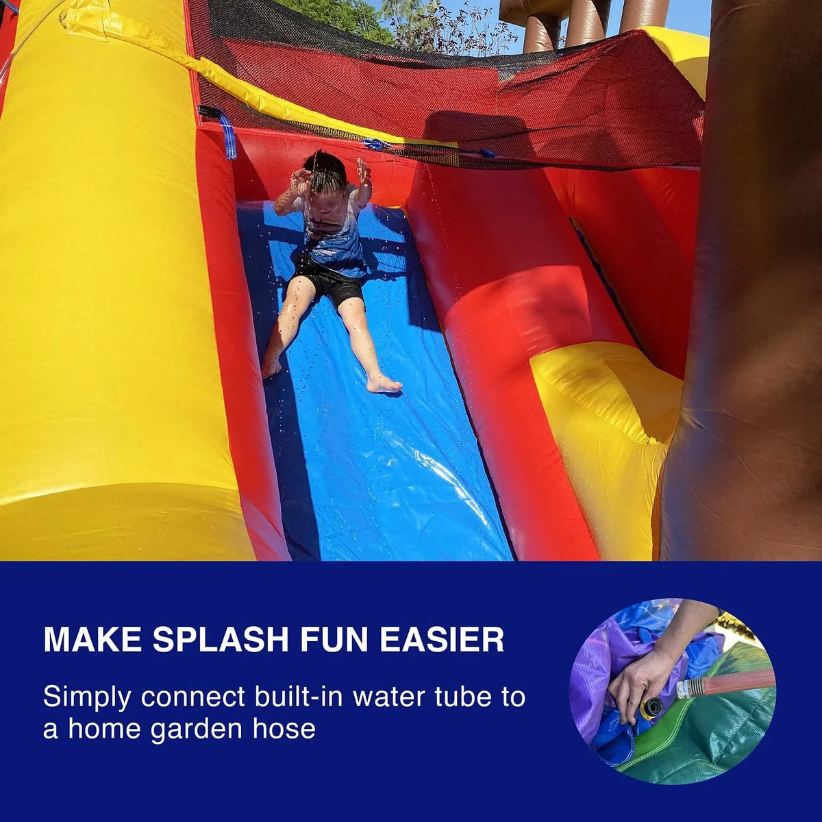 and Grade Kids Adults Slide (with Commercial Blower) for Liquid House JumpOrange Pirate Bounce Ship