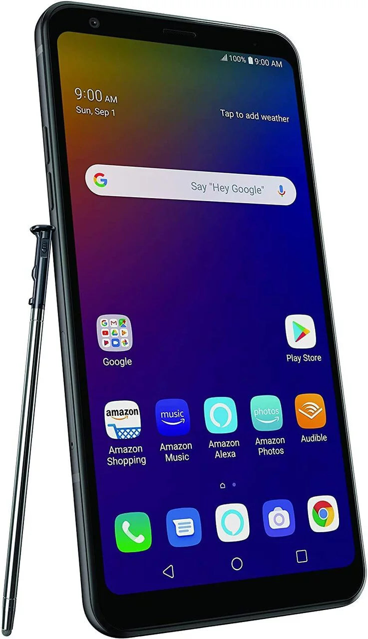 Black 32GB AT&T Smartphone, Restored Q720AM Android 16.0MP Stylo 6.2" FHD+ 5+ LTE 4G LG Aurora (Refurbished)