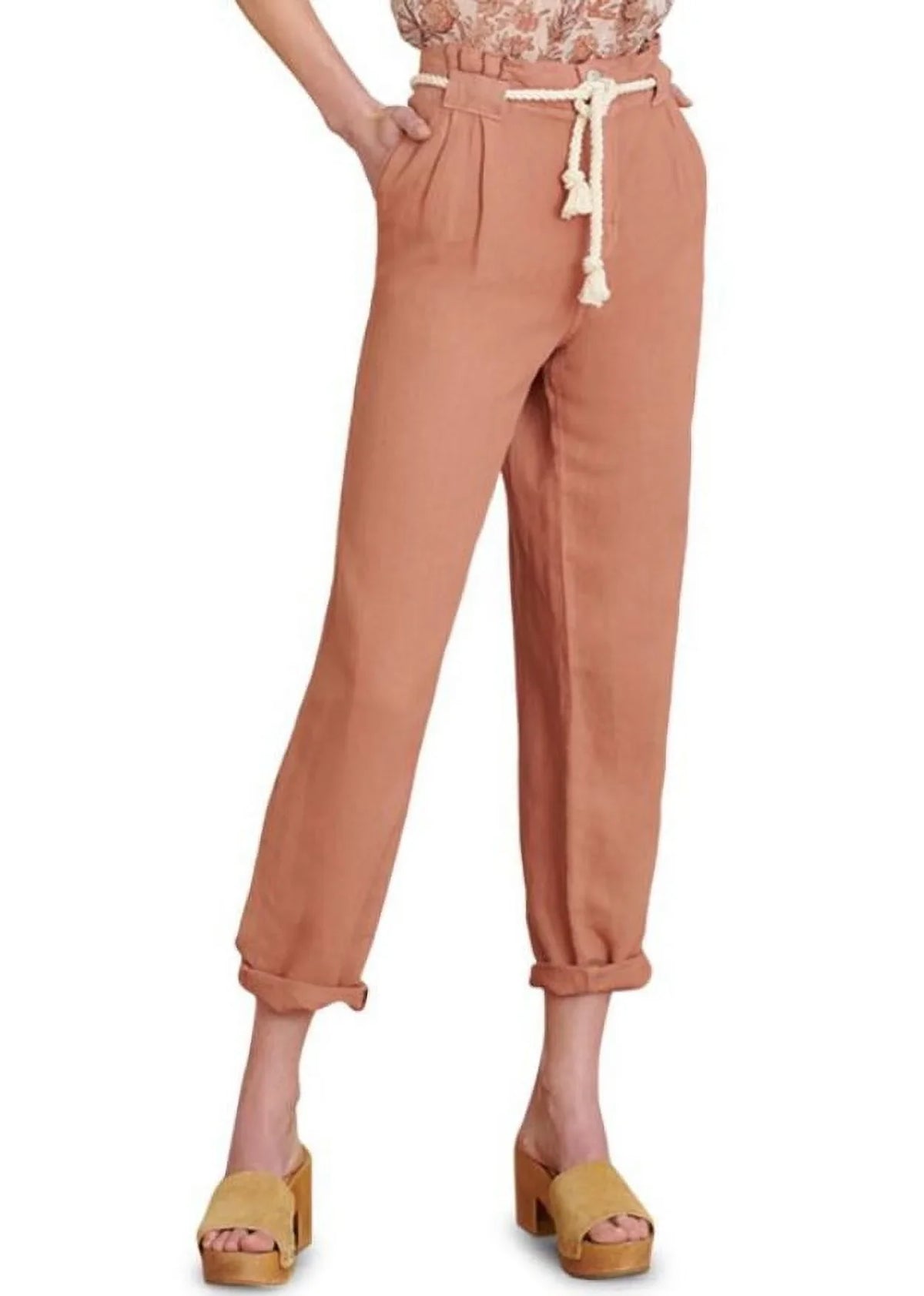 Beard Veronica Karter Women's 12 Belted Pants, Mocha n-Cotton